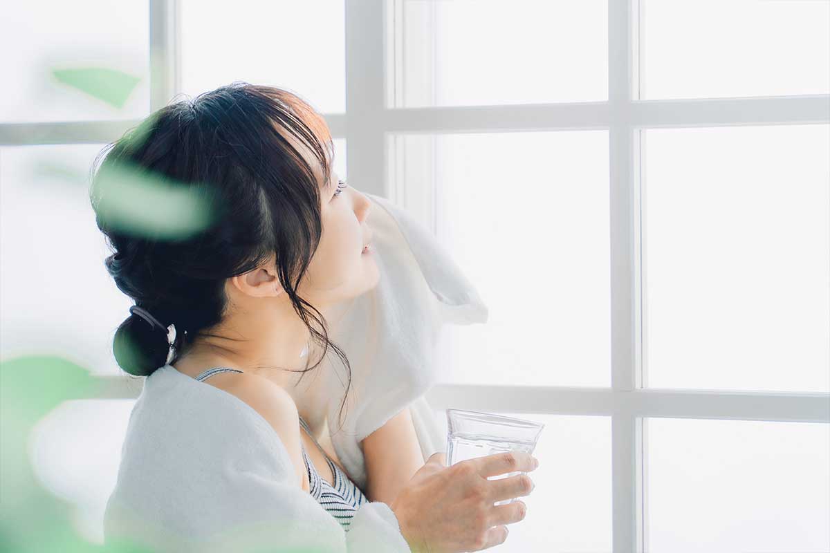 スキンケア以外で見直したい生活習慣のイメージ