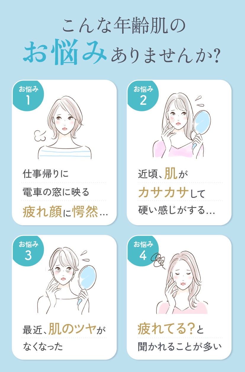こんな年齢肌のお悩みはありませんか？